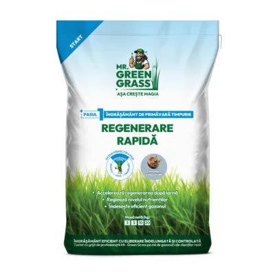 Îngrășământ de primăvară timpurie pentru gazon – Regenerare rapidă – Mr. Green Grass®